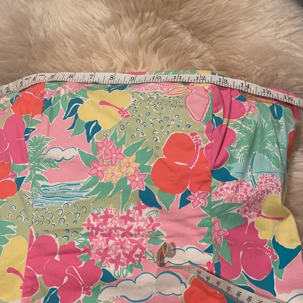Lilly Pulitzer Strapless Floral Dress - Pink, Green, Blue - Picture 4 of 8
